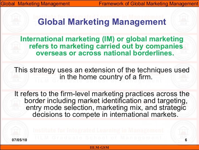 global marketing ppt importance of global marketing